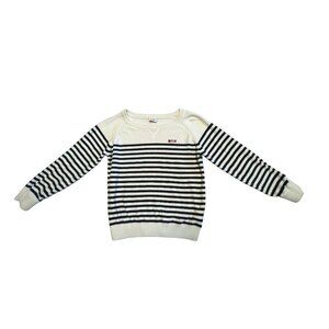 Tape À L'Oeil Kids' Striped Sweater 8Y/128CM  Cozy White & Black Stripes  NYC